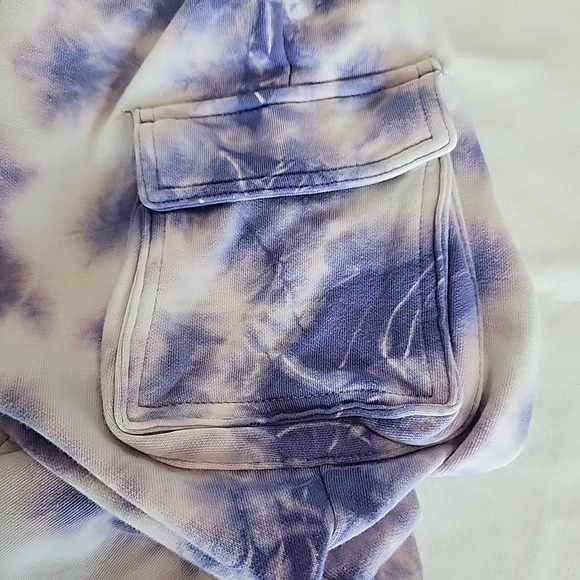 Primark Youth 13-14 Yrs Purple Tie Dye Joggers With Cargo Pockets - Picture 2 of 7